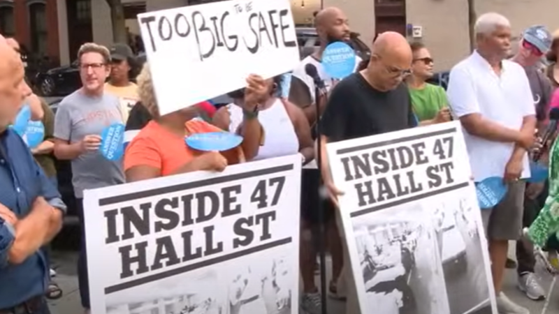 'We have to be heard': Brooklyn residents fed up with illegal
immigrant mega-shelter openly protesting