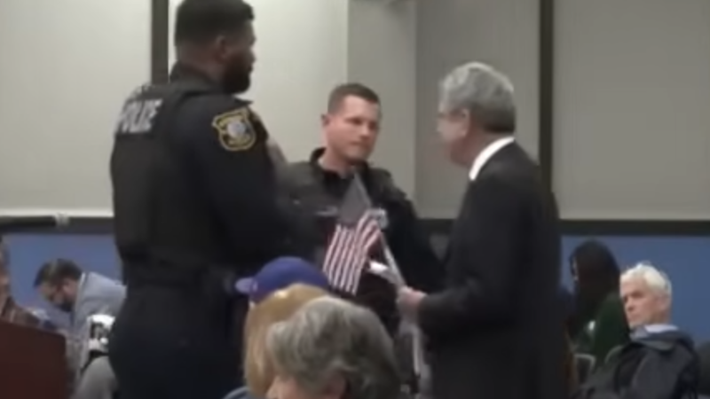 New Jersey lawyer booted from city council chamber after waving
American flag (which was banned)