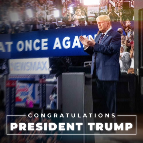  CONGRATULATIONS PRESIDENT TRUMP