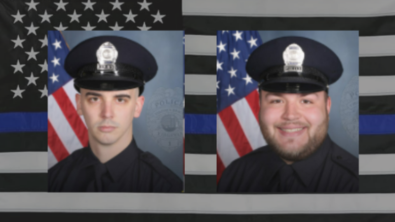 Convicted felon executes two wounded officers at point-blank range as
they lie defenseless on the road