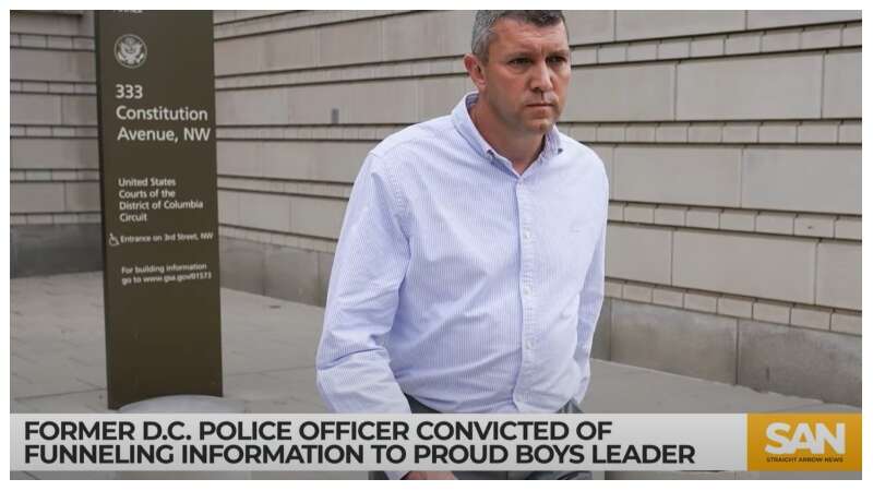 Former DC Cop Charged with Lying About Proud Boys Leak Learns His
Fate