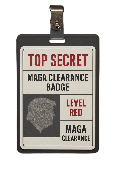 MAGA CLEARANCE BADGE
>>