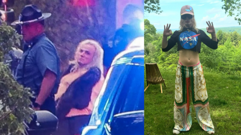 Trans suspect arrested after going on a stabbing spree of little
girls, ending in a fiery crash after a vehicle pursuit